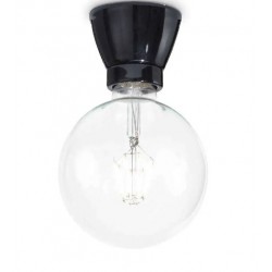 Πλαφονιέρα Σε Μαύρο Χρώμα Ø7,5 1 x 60W E27 WINERY AP1 IDEAL LUX