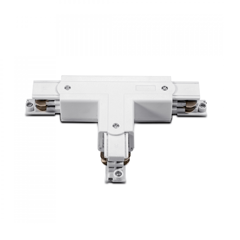 Σύνδεσμος Ένωση ΤΑΦ Για Τριφασική Ράγα Οροφής 4 Καλωδίων Σε Λευκό ACA