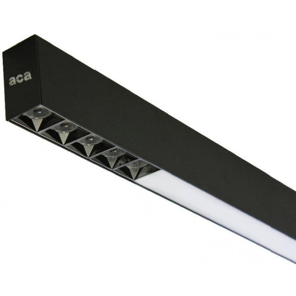 LED Γραμμικό Κρεμαστό Φωτιστικό 152 cm AISHAC Με Συνδυασμό Spot Φωτισμού Κλειστών Μοιρών και Γραμμικού Ενιαίου Φωτισμού