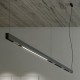 LED Γραμμικό Κρεμαστό Φωτιστικό 152 cm AISHAC Με Συνδυασμό Spot Φωτισμού Κλειστών Μοιρών και Γραμμικού Ενιαίου Φωτισμού