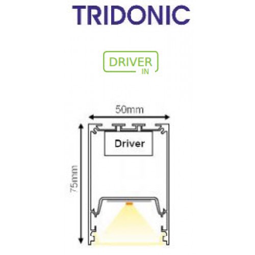 Επίτοιχο ή Κρεμαστό LED Γραμμικό Φωτιστικό MARLO Με 2 Σημεία Φωτισμού ενιαίος φωτισμός 120° και Θέσεις για Σπότ Ράγας
