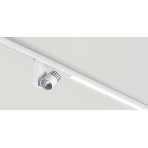 Επίτοιχο ή Κρεμαστό LED Γραμμικό Φωτιστικό MARLO Με 2 Σημεία Φωτισμού ενιαίος φωτισμός 120° και Θέσεις για Σπότ Ράγας