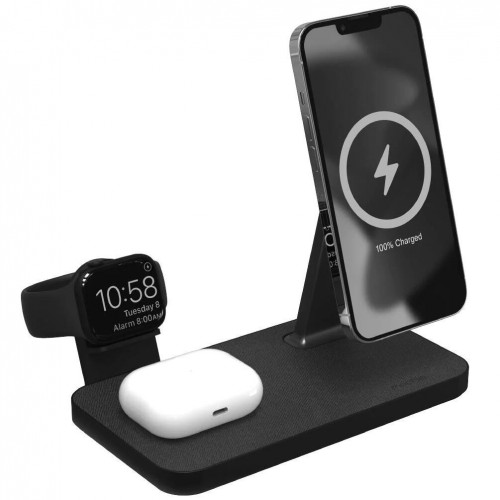 Mophie Snap+ 3 in 1 Charging Stand Οικιακός Μαγνητικός ταχυφορτιστής ισχύος 15W σε χρώμα γκρι