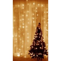Χριστουγεννιάτικα Λαμπάκια Βροχή - Κουρτίνα
