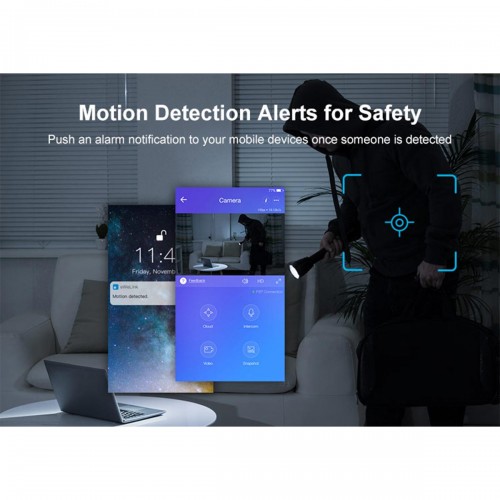 SONOFF GK-200MP2-B-R2 - Wi-Fi Wireless IP Security Camera 1080P IR Night Vision PTZ