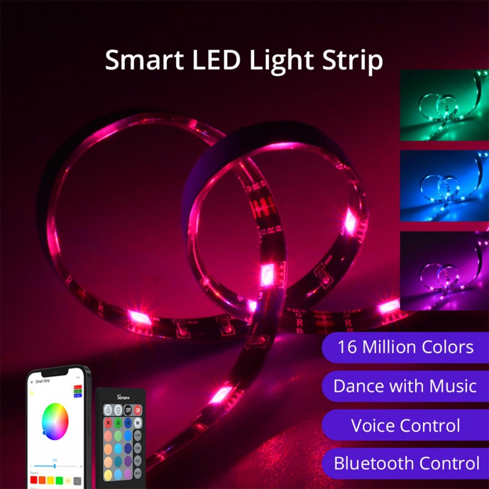 SONOFF SPIDER-Z-R2 - Wi-Fi Smart RGB Controller with 24Keys Remote Control