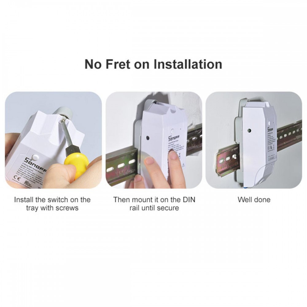 SONOFF DR-R2 - DIN Rail Tray for SONOFF Smart Switches