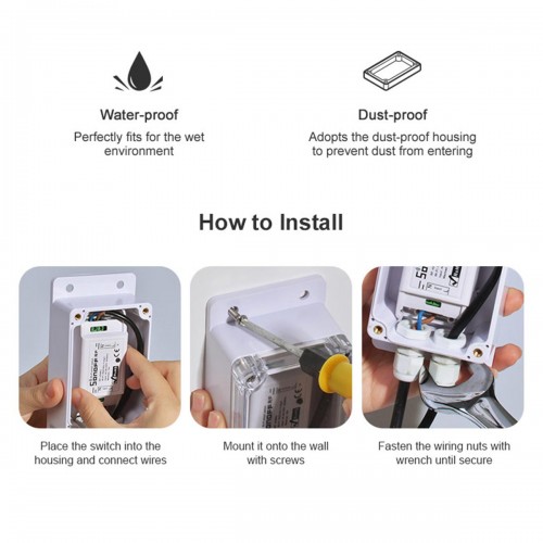 SONOFF IP66-CASE-R2 - BOX Case for SONOFF Smart Switches Waterproof IP66
