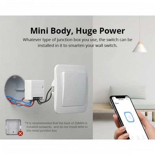 SONOFF ZBMINI-R3 - Zigbee Wireless Smart Switch Two Way Dual Relay - 2 Output Channel