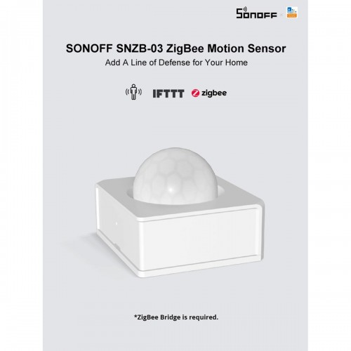 SONOFF SNZB-03-R3 – Zigbee Wireless Motion Sensor 6m/110° Detection
