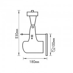ΣΠΟΤ ΡΑΓΑΣ Τριφασικό 4 Καλωδίων E27 PAR38 ΓΚΡΙ - ACA