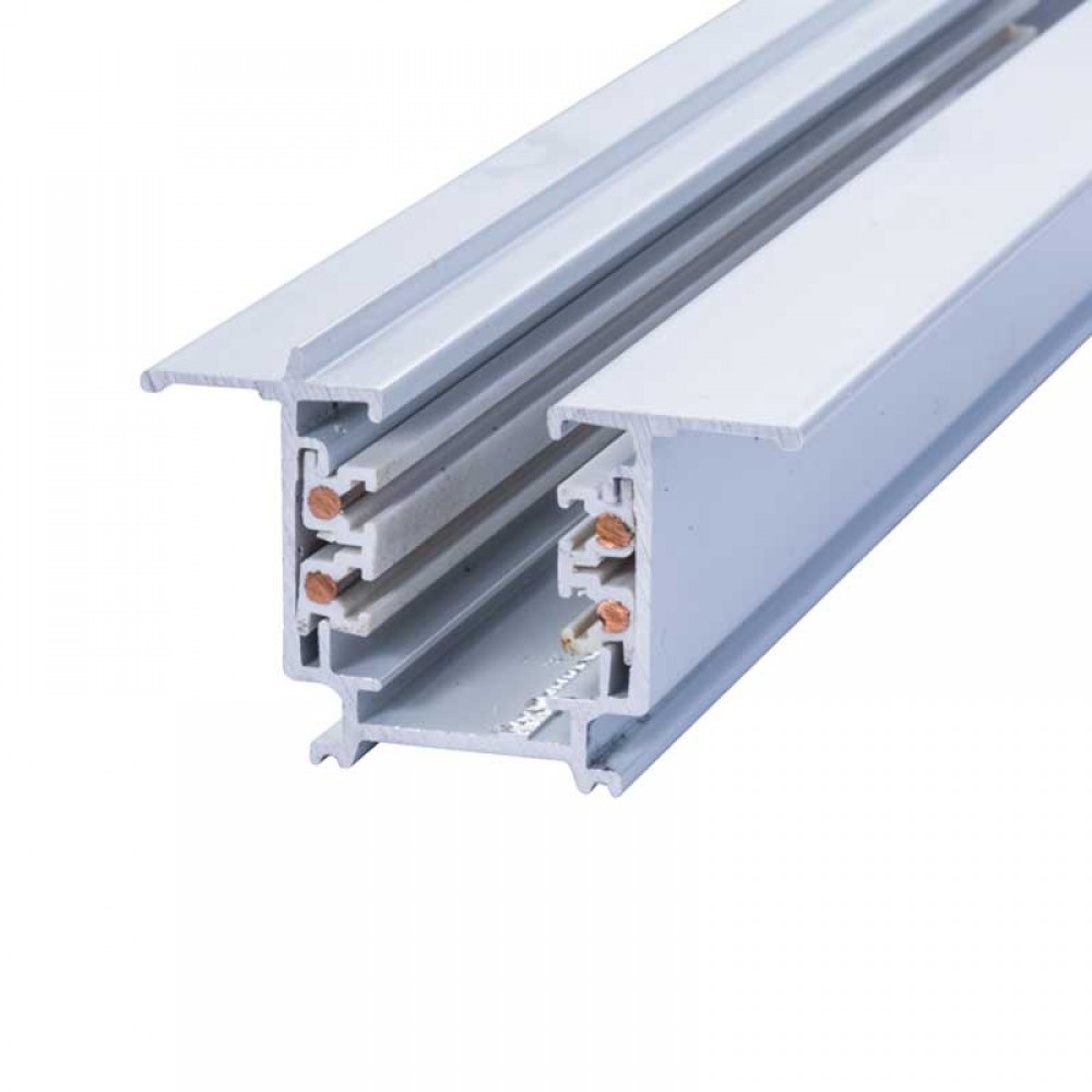 Ράγα τριφασική 4 Καλωδίων ΧΩΝΕΥΤΗ 2m ΛΕΥΚΗ - ACA