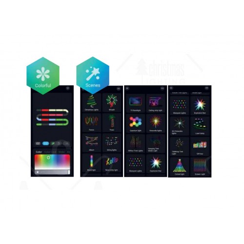 LED ΛΑΜΠΑΚΙΑ ΣΕ ΣΕΙΡΑ “SMART APP” 100RGB LED SMART STRING CONNECTABLE, 10m, USB, REMOTE & APP, IP44, 3m ΚΑΛΩΔΙΟ ΤΡΟΦΟΔΟΣΙΑΣ - ACA Christmas