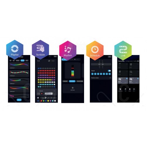 LED ΛΑΜΠΑΚΙΑ ΣΕ ΣΕΙΡΑ “SMART APP” 100RGB LED SMART STRING CONNECTABLE, 10m, USB, REMOTE & APP, IP44, 3m ΚΑΛΩΔΙΟ ΤΡΟΦΟΔΟΣΙΑΣ - ACA Christmas