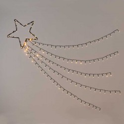SHOOTING STAR, 5 ROWS Αστέρι Με Ουρά Με 8 Προγράμματα 150 LED IP44 - ACA Christmas