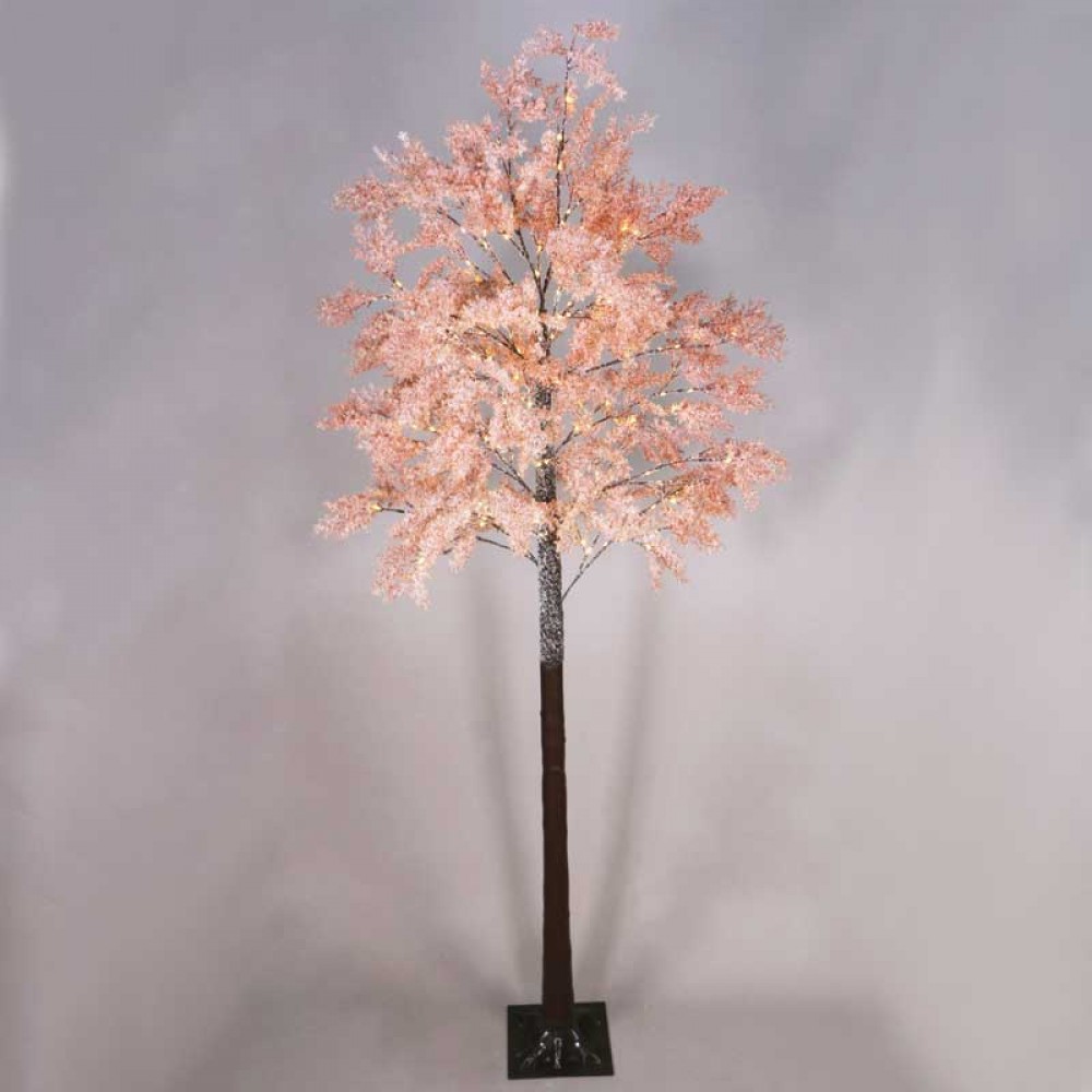 SNOW FLOWER TREE 160 ΘΕΡΜΑ LED ΛΑΜΠΑΚΙΑ - ΑΝΤΑΠΤΟΡΑΣ (4,5V) IP44 ΥΨΟΣ 240CM ΒΑΣΗ 26x26CM 3M ΚΑΛΩΔΙΟ ΤΡΟΦΟΔΟΣΙΑΣ - ACA