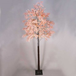SNOW FLOWER TREE 160 ΘΕΡΜΑ LED ΛΑΜΠΑΚΙΑ - ΑΝΤΑΠΤΟΡΑΣ (4,5V) IP44 ΥΨΟΣ 240CM ΒΑΣΗ 26x26CM 3M ΚΑΛΩΔΙΟ ΤΡΟΦΟΔΟΣΙΑΣ - ACA