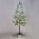 SNOW FLOWER TREE WITH RED CHERRY&POT 288 ΘΕΡΜΑ LED ΛΑΜΠΑΚΑΚΙΑ ΑΝΤΑΠ (4,5V) IP44 ΥΨΟΣ 160CM Ø20CM 3M ΚΑΛΩΔΙΟ - ACA