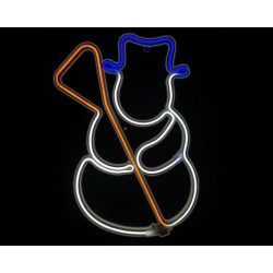 SNOWMAN Χιονάνθρωπος Πολύχρωμος NEON LED 3m 300 LED IP44 - ACA Christmas
