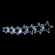 7 STARS Φωτοσωλήνας Αστέρια Ψυχρά 144 LED Flash IP44 - ACA Christmas