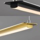 LED Κρεμαστό Φωτιστικό Γραμμικό Αλουμινίου Σε Μαύρο Χρώμα 20W 100cm ATLANTIS - ACA Decor