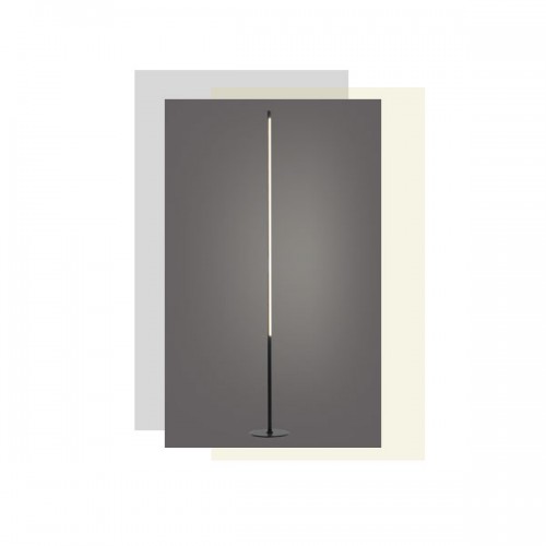 LED Φωτιστικό Δαπέδου Αλουμινίου Με Touch Dimmer Μαύρο 18W 1440lm AVENUE - ACA Decor