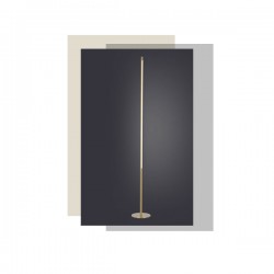 LED Φωτιστικό Δαπέδου Αλουμινίου Με Touch Dimmer Ορείχαλκος 18W 1440lm AVENUE - ACA Decor