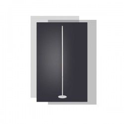 LED Φωτιστικό Δαπέδου Αλουμινίου Με Touch Dimmer Λευκό 18W 1440lm AVENUE - ACA Decor