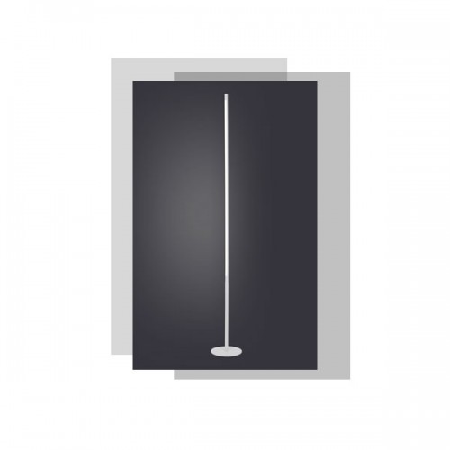 LED Φωτιστικό Δαπέδου Αλουμινίου Με Touch Dimmer Λευκό 18W 1440lm AVENUE - ACA Decor