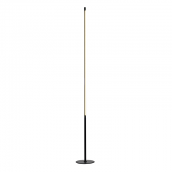 LED Φωτιστικό Δαπέδου Αλουμινίου Με Touch Dimmer Μαύρο 18W 1440lm AVENUE - ACA Decor