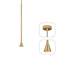 Κρεμαστό Φωτιστικό Μεταλλικό Χρυσό 1xGU10 CLOUZOT - Aca Decor