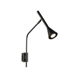 Επίτοιχο Φωτιστικό Μεταλλικό Μαύρο 1xGU10 CLOUZOT - Aca Decor