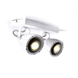 Σποτ Επίτοιχο - Οροφής Δίφωτο Λευκό Terazzo 2XGU10 DINO - ACA Decor