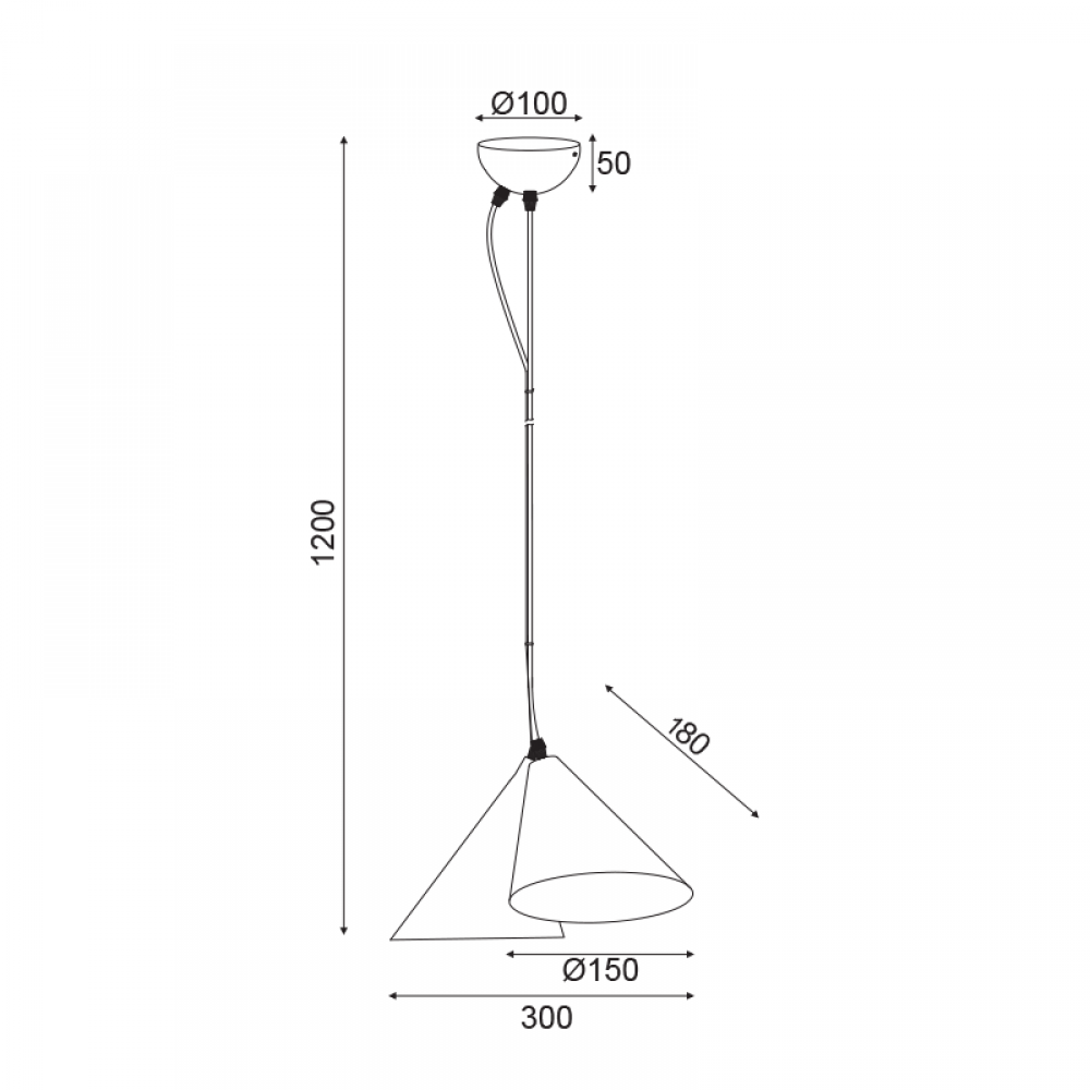 Κρεμαστό Φωτιστικό Δίφωτο Μαύρο Και Γκρι 2xE14 DIOSCURI - ACA Decor