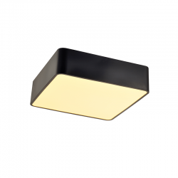 LED Πλαφονιέρα Μεταλλική Τετράγωνη Σε Μαύρο Χρώμα 48x48cm 40W Osram Chip EMERY - ACA Decor