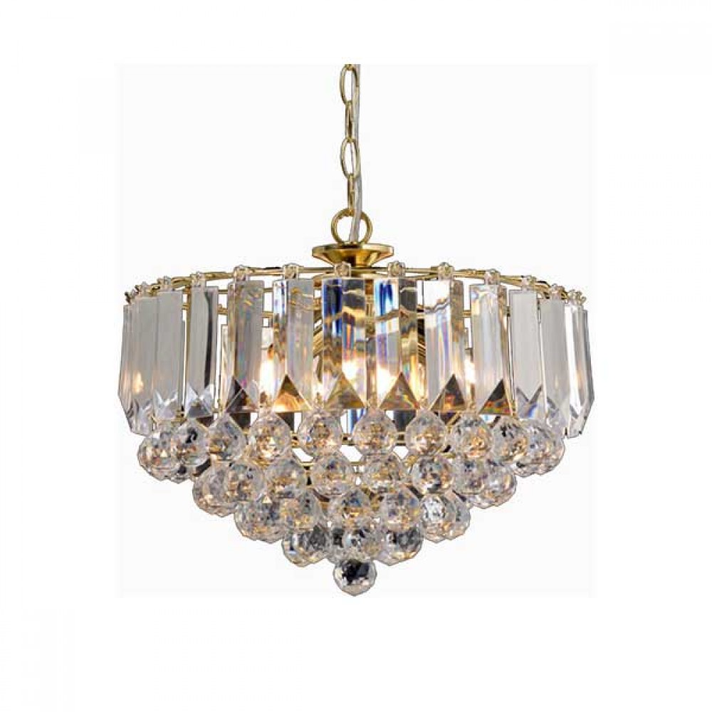 Κρεμαστό Φωτιστικό Τρίφωτο Από Μέταλλο Σε Χρυσό ή Χρώμιο 3xE14 GRAPPA - ACA DECOR