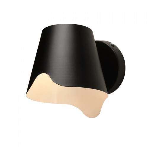 Επίτοιχο Φωτιστικό Μεταλλικό Σε Μαύρο Χρώμα 1x E27 - ACA Decor