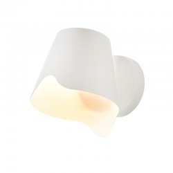 Επίτοιχο Φωτιστικό Μεταλλικό Σε Λευκό Χρώμα 1x E27 - ACA Decor