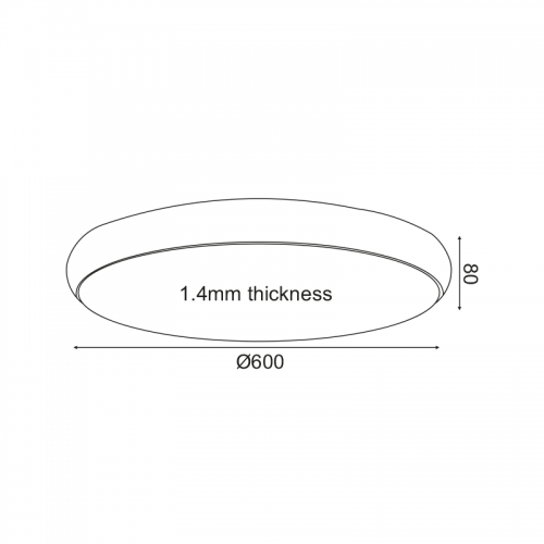 LED Πλαφονιέρα Μεταλλική Σε Λευκό Χρώμα Ø60cm 54W Osram Chip KALLISTA - ACA Decor
