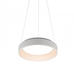 LED Κρεμαστό Φωτιστικό Μεταλλικό Σε Λευκό Ή Μαύρο Χρώμα 48W Ø60cm - ACA Decor