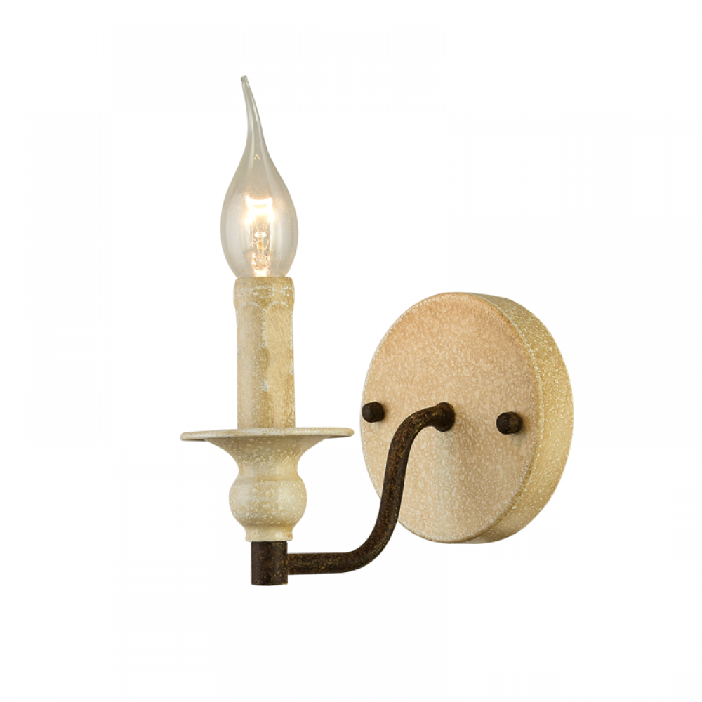 Vintage Απλίκα Μεταλλική Σε Αντικέ Σκουριά Χρώμα 1x E14 LYON - ACA DECOR