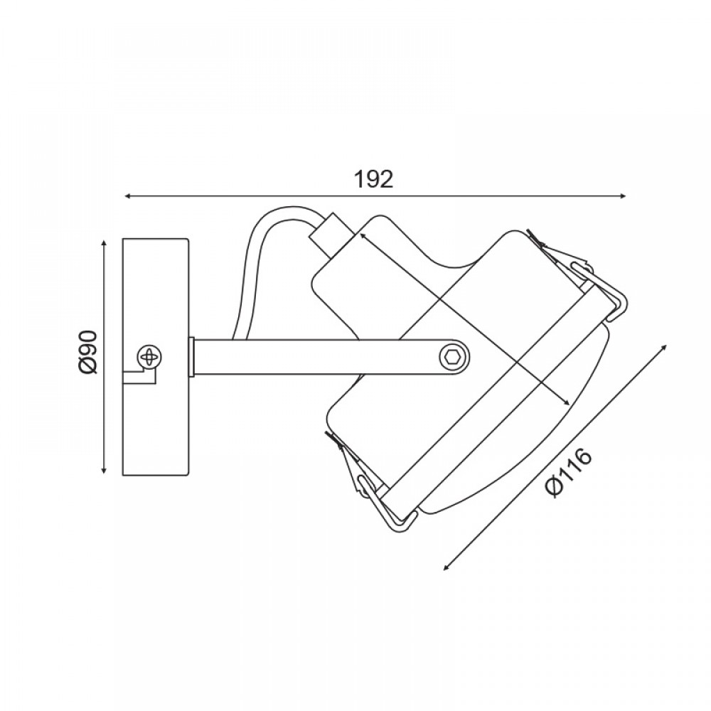Vintage Σποτ Επίτοιχο - Οροφής Μονόφωτο Μεταλλικό Γκρι Αντικέ 1XGU10 MORFEAS - ACA Decor