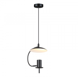 Κρεμαστό Φωτιστικό Μονόφωτο Μεταλλικό Μαύρο Χρώμα 1xGU10 35W PARACHUTE - ACA Decor