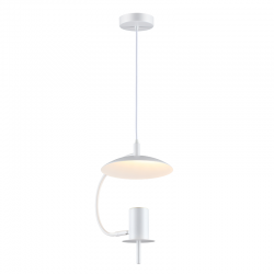 Κρεμαστό Φωτιστικό Μονόφωτο Μεταλλικό Σε Λευκό Χρώμα 1xGU10 35W PARACHUTE - ACA Decor