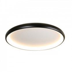 LED Πλαφονιέρα Μεταλλική Σε Μαύρο Χρώμα 100W Ø81cm - ACA Decor