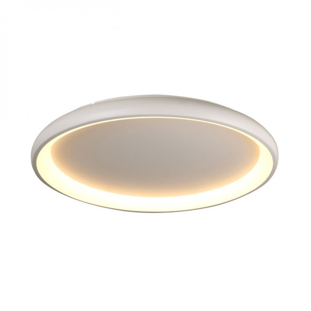 LED Πλαφονιέρα Μεταλλική Σε Λευκό Χρώμα 100W Ø81cm - ACA Decor