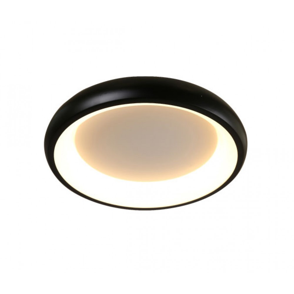 LED Πλαφονιέρα Μεταλλική Σε Μαύρο Χρώμα 34W Ø41cm - ACA Decor