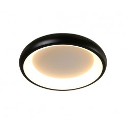 LED Πλαφονιέρα Μεταλλική Σε Μαύρο Χρώμα 34W Ø41cm - ACA Decor
