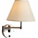 Φωτιστικό Τοίχου Απλίκα Με Υφασμάτινο Καπέλο Κρεμ 1ΧΕ27 ACA DECOR