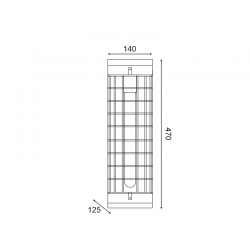Vintage Απλίκα Μεταλλική Μαύρη Και Ξύλο 1x E27 TESLA - ACA DECOR